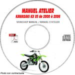 KX 85 00-06 Manuel Atelier CDROM KAWASAKI Anglais