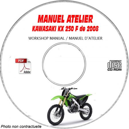 KX 250F 08 Manuel Atelier CDROM KAWASAKI FR