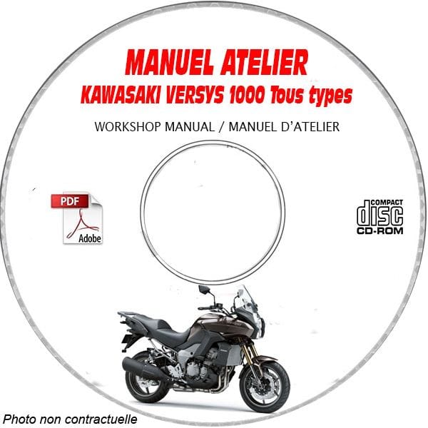 VERSYS 1000 Manuel Atelier CDROM KAWASAKI Anglais