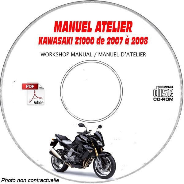 Z1000 07-08 Manuel Atelier CDROM KAWASAKI  FR