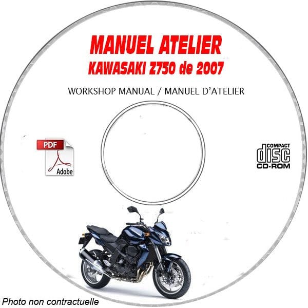 Z750 07 Manuel Atelier CDROM KAWASAKI  FR