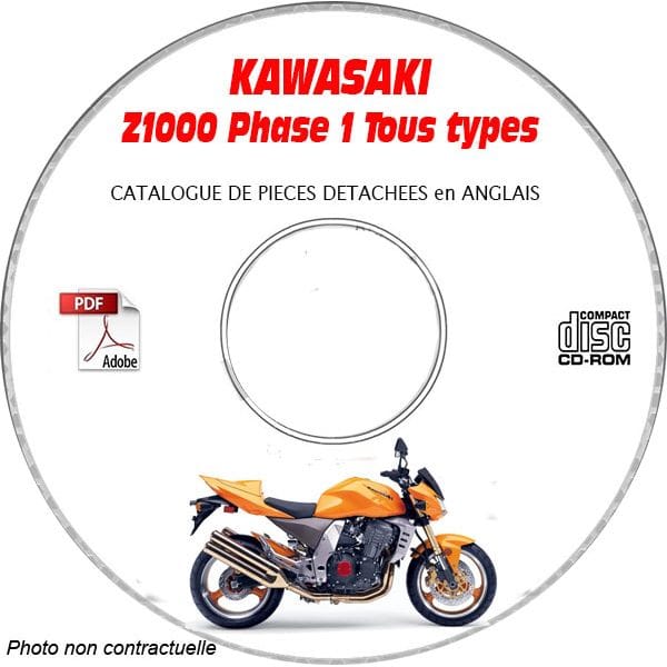 Z1000  Catalogue Pièces CDROM KAWASAKI Anglais