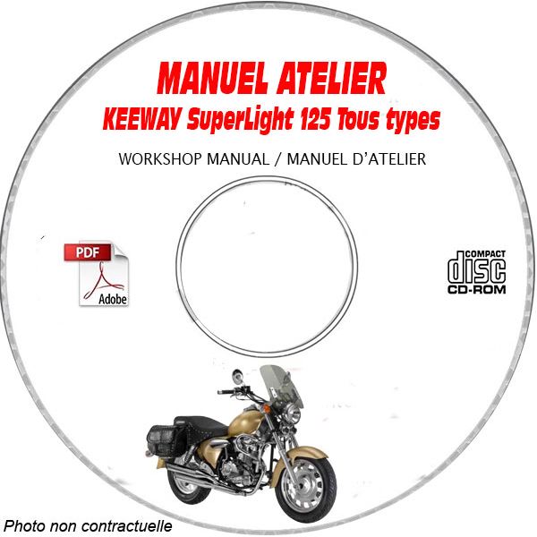 Superlight 125  - Manuel Atelier CDROM KEEWAY Anglais