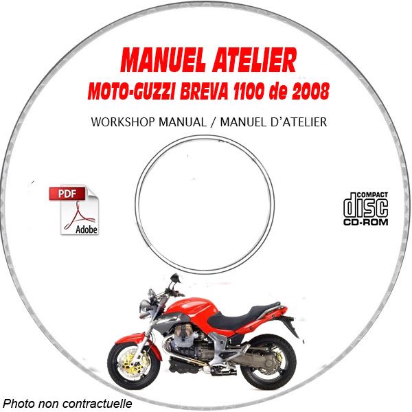 BREVA 1100 abs 08 Manuel Atelier CDROM MOTO-GUZZI