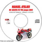 F4 750 ORO S S1 1 -03 Manuel Atelier CDROM MV AGUSTA Anglais