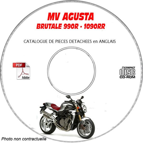 BRUTALE 990R + 1090 RR 2010 Catalogue Pièces CDROM MV AGUSTAFR