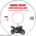 B-KING 1300 2008 Manuel Atelier CDROM SUZUKI Anglais