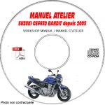 GSF 650 S 05-06 Manuel Atelier CDROM SUZUKI Anglais