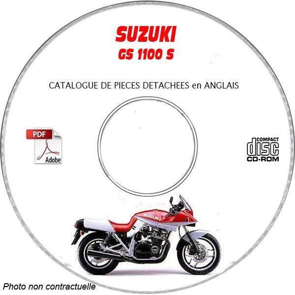 GS 1100S 83  Catalogue Pièces CDROM SUZUKI Anglais