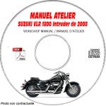 VLR 1800 2008 Manuel Atelier CDROM SUZUKI Anglais