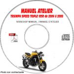 SPEED TRIPLE 1050 -05 Manuel Atelier CDROM TRIUMPH Anglais