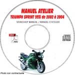 SPRINT 955i 02- Manuel Atelier CDROM TRIUMPH Anglais