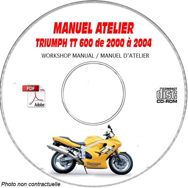 TT600 -03 Manuel Atelier CDROM TRIUMPH Anglais