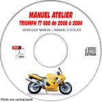 TT600 -03 Manuel Atelier CDROM TRIUMPH Anglais