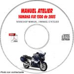 FJR 1300 2003 Manuel Atelier CDROM YAMAHA