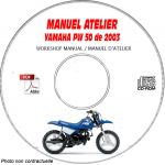 PW 50 2003 Manuel Atelier CDROM YAMAHA
