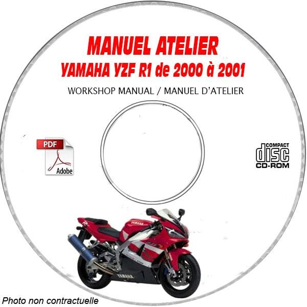 YZF R1 00-01 Manuel Atelier CDROM YAMAHA Anglais