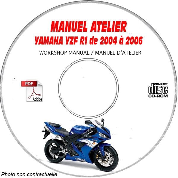 YZF R1 2004 Manuel Atelier CDROM YAMAHA Anglais