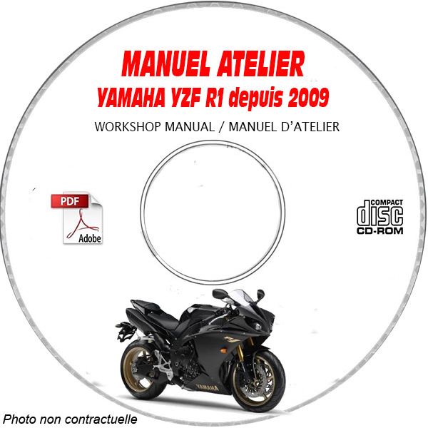 YZF R1 2009 Manuel Atelier CDROM YAMAHA Anglais