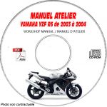 YZF R6 03-04 Manuel Atelier CDROM YAMAHA Anglais