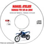 TTR 125 2004 Manuel Atelier CDROM YAMAHA FR