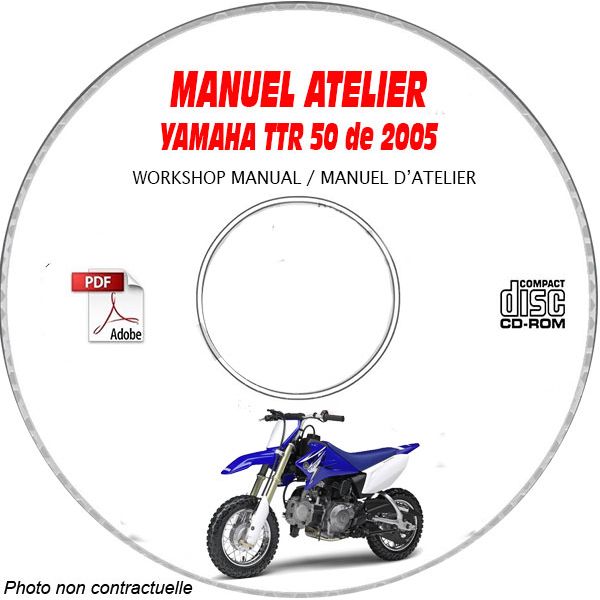 TTR 50 2005 Manuel Atelier CDROM YAMAHA FR