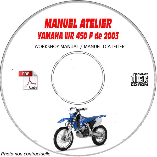 WR 450FR 2003 Manuel Atelier CDROM YAMAHA Anglais