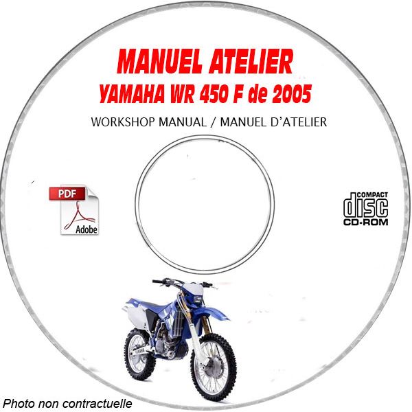 WR 450F 2005 Manuel Atelier CDROM YAMAHA Anglais