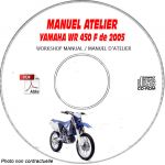 WR 450F 2005 Manuel Atelier CDROM YAMAHA Anglais