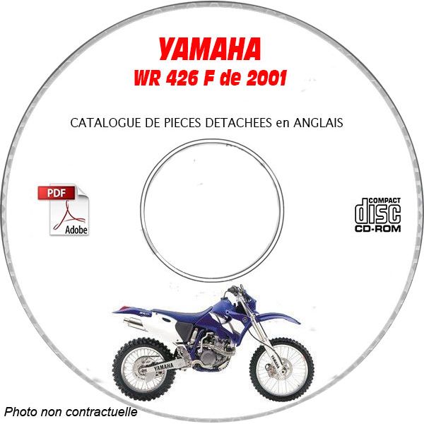 WR 426F 2001 Catalogue Pièces CDROM YAMAHA Anglais