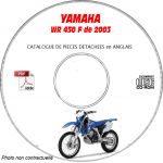 WR 450F 2003 Catalogue Pièces CDROM YAMAHA Anglais