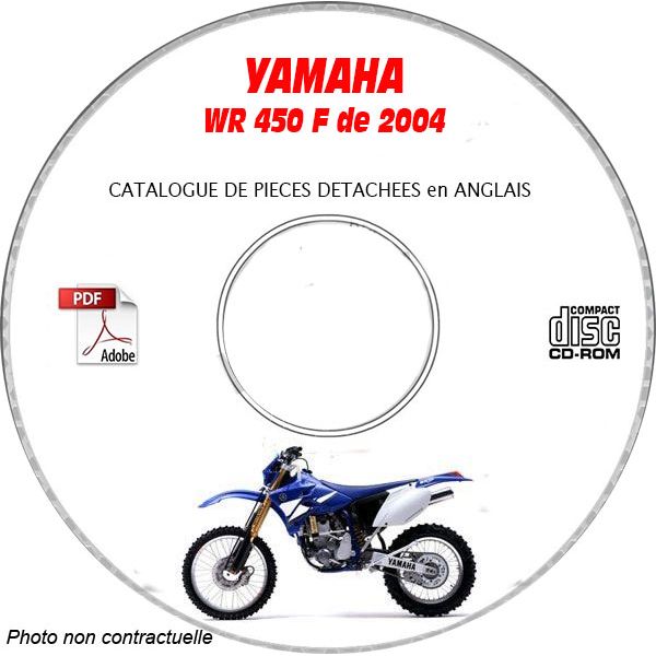 WR 450F 2004 Catalogue Pièces CDROM YAMAHA Anglais