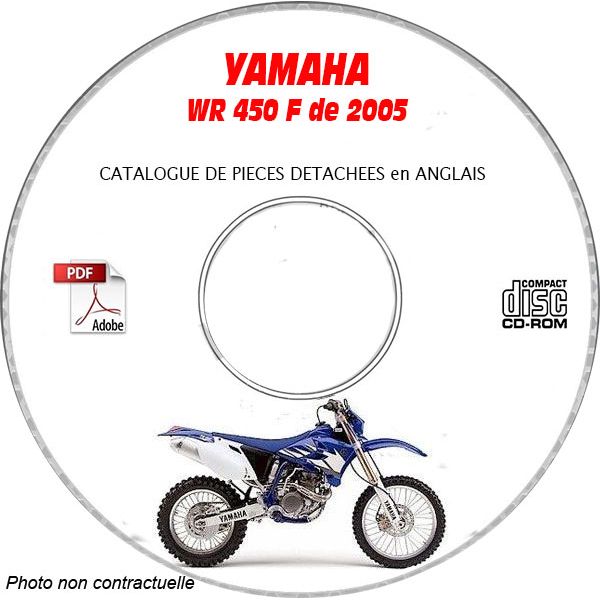 WR 450F 2005 Catalogue Pièces CDROM YAMAHA Anglais