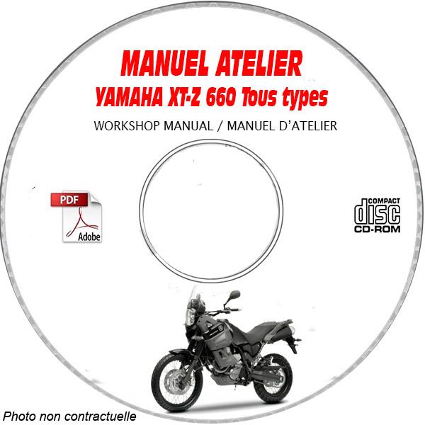 XT 660Z TENERE 2008 Manuel Atelier CDROM YAMAHA FR