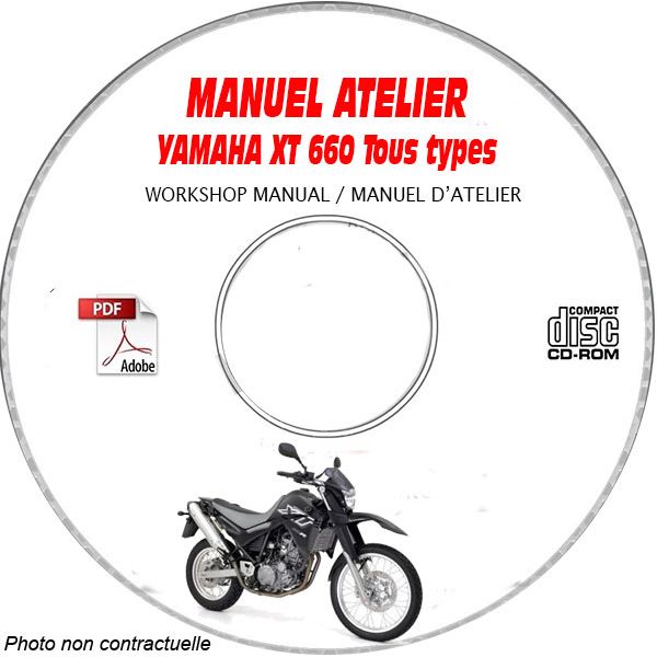 XT 660 04 Manuel Atelier CDROM YAMAHA Anglais