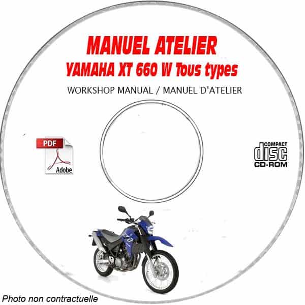 T 660 2007 Manuel Atelier CDROM YAMAHA Anglais