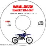 YZ 125 2007 Manuel Atelier CDROM YAMAHA FR
