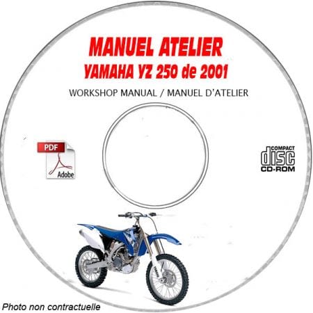 YZ 250 2001 Manuel Atelier CDROM YAMAHA FR