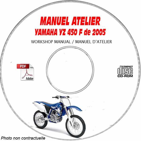 YZ 450F 2005 Manuel Atelier CDROM YAMAHA FR