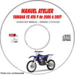 YZ 450F 2007 Manuel Atelier CDROM YAMAHA FR