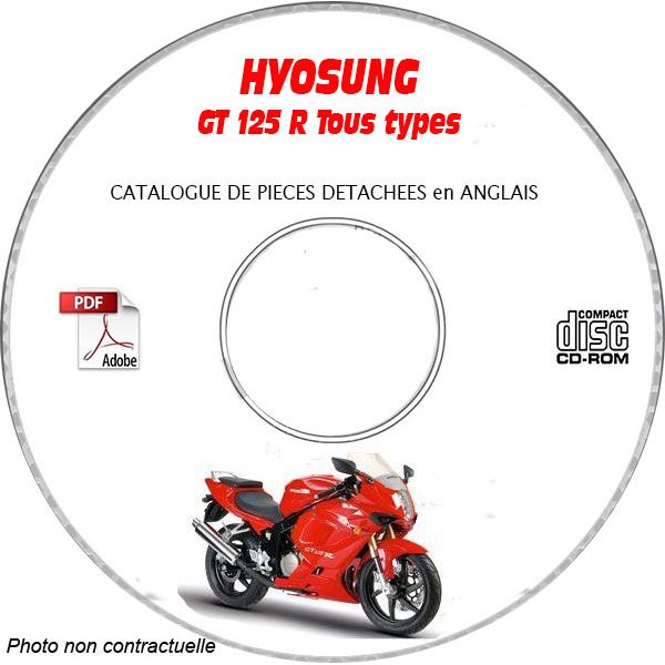 COMET GT 125 R Catalogue Pièces CDROM HYOSUNG Anglais