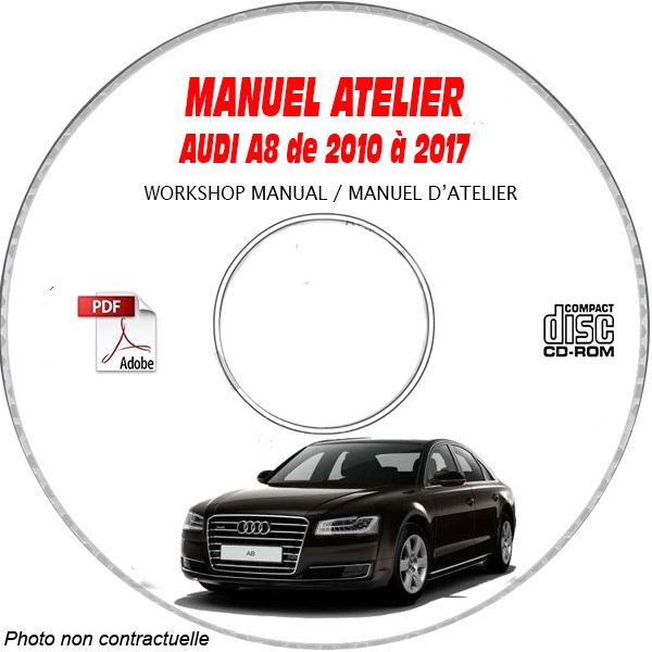 A8 10-17 - Manuel Atelier CDROM AUDI Anglais