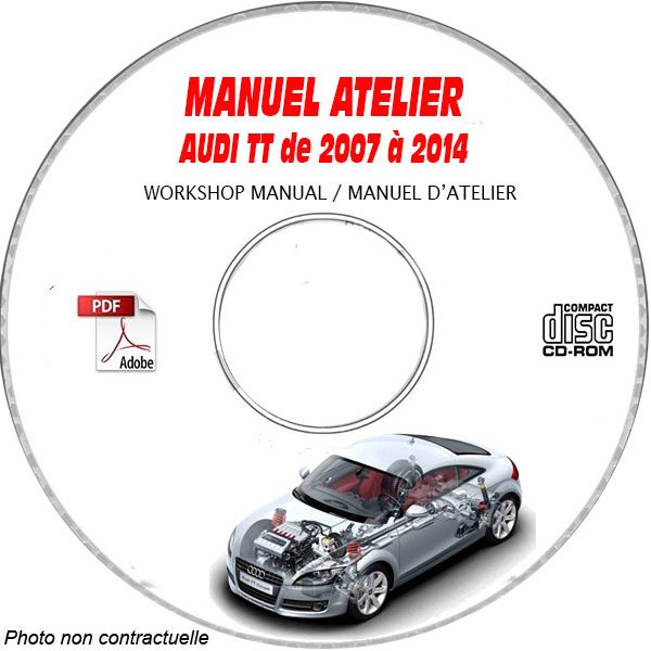 TT S  RS  07-14 Manuel Atelier CDROM AUDI Anglais