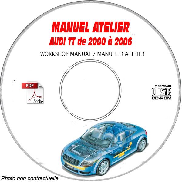 TT 00-06 Manuel Atelier CDROM AUDI Anglais