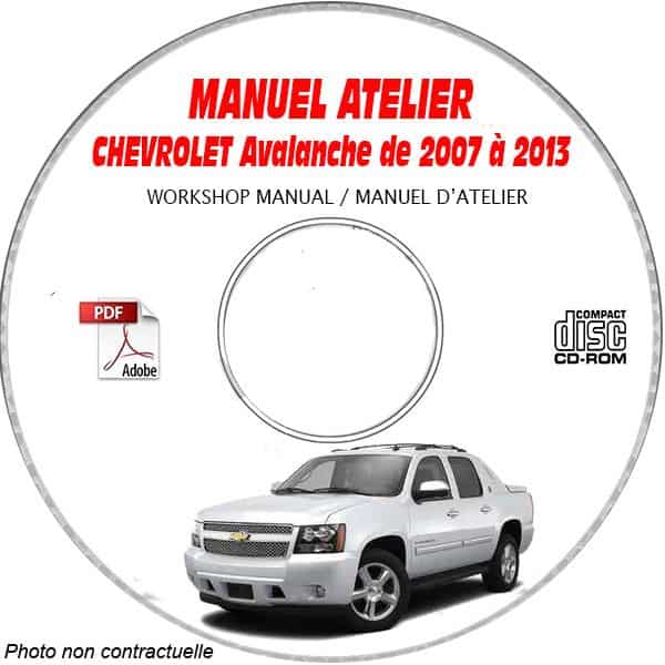 AVALANCHE 07-13 Manuel Atelier CDROM CADILLAC Anglais