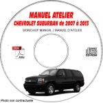 SUBURBAN 07-13 Manuel Atelier CDROM CADILLAC Anglais