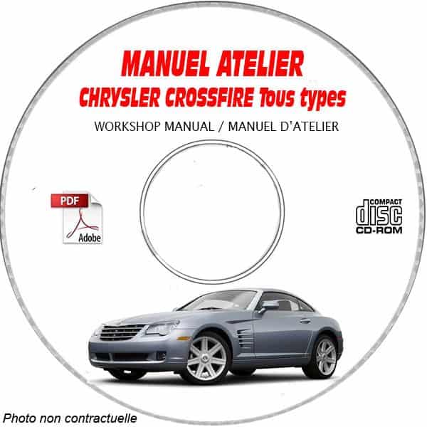 CROSSFIRE Manuel Atelier CDROM CHRYSLER Anglais