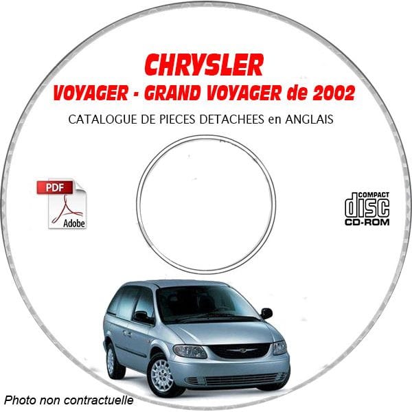 VOYAGER 2002  Catalogue Pièces CDROM CHRYSLER Anglais