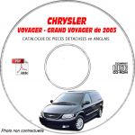 CHRYSLER VOYAGER / GRAND VOYAGER de 2003   Type : RG    Catalogue des Pièces Détachées sur CD-ROM anglais