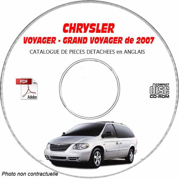 VOYAGER 2007 Manuel Atelier CDROM CHRYSLER Anglais